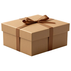Gift box and cardboard box isolated on white background for packaging and shipping purposes