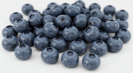 Blueberries fresh ripe sweet in a bowl and on a white plate closeup