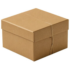 Open empty cardboard box isolated on white background for packaging or shipping