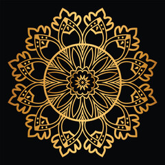Circular Pattern In The Form Of A Mandala Henna Tatoo Mandala Mehndi Style 