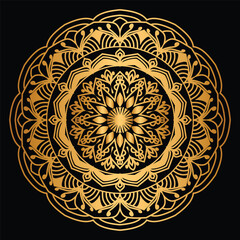 Elengant Gold Mandala Pattern