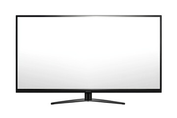 Fototapeta premium Curved television with glossy black bezel 