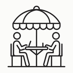 vector illustration of a restaurant