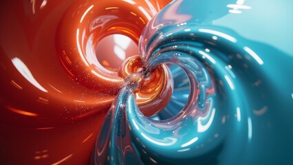 Color Spiral Art Close up