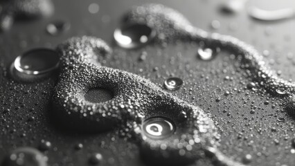 Water droplet texture art close-up
