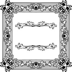 featuring a decorative luxury frame design with ornamental embellishments