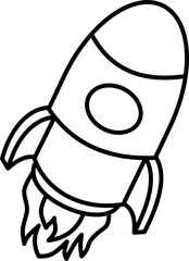 Obraz premium Rocket icon