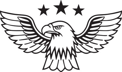 victorious eagle with wings