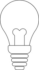 라인으로 된 전구