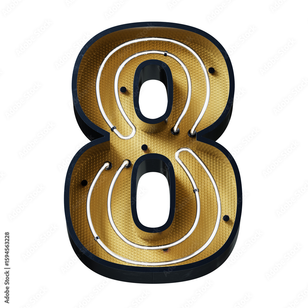 Poster bright neon font with fluorescent tubes.metallic futuristic cyberpunk alphabet. 3d rendering isolate