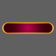 Fototapeta premium Banner Shape Red Textbox Islamic Pattern Ramadan Vector golden border 