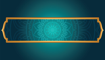 Obraz premium Islamic infographic banner Islamic frame Arabic frame text box for eid al adha poster