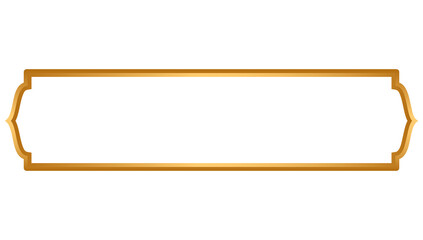 Thailand Retro Frame Pattern Exotic Borders Golden Elegant Text Box	
