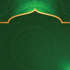 Islamic Arabesque Pattern Luxury Ramadan Kareem Eid Al Fitr Mubarak Background Vector