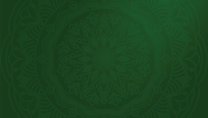 Green Islamic Arabesque Luxury Mandala Inidan Wedding Invitation Card Eid Ramadhan Ramadan Kareem Background Vector