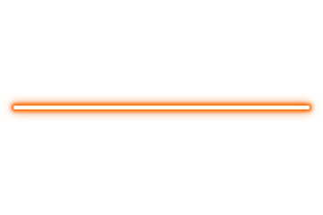 Horizontal glowing orange bar with soft edges for UI elements and designs