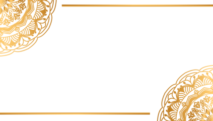 luxury golden mandala for indian wedding invitation card template design