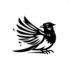 Obraz premium Bird with spread wings