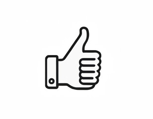 the graphic displays a single hand gesture on a stark, dark backdrop. the hand is stylized with thick, dark outline, creating a clear boundary against the dark space