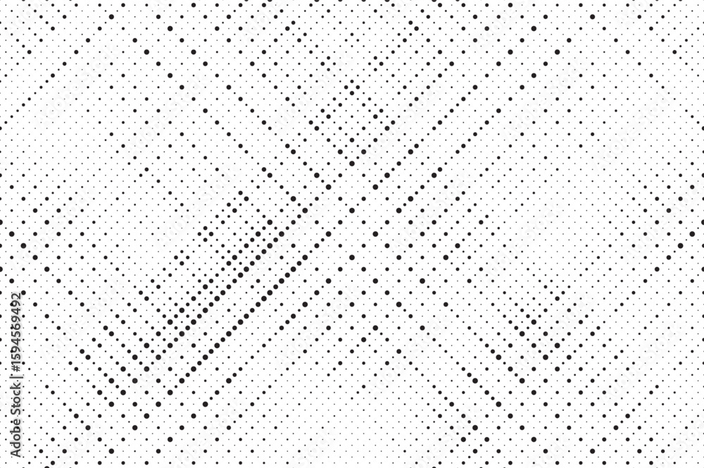 Poster seamless dotted repeated texture. black and white polka dot pattern. repeated endless backdrop. all 