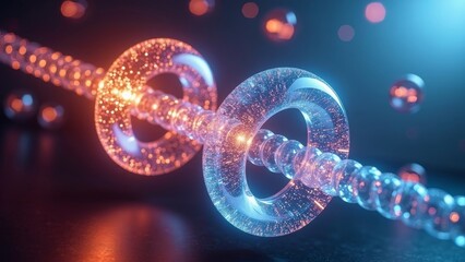 Close up of Luminous Crystal Art