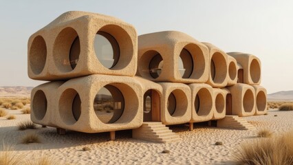 Desert Architecture Art Scene