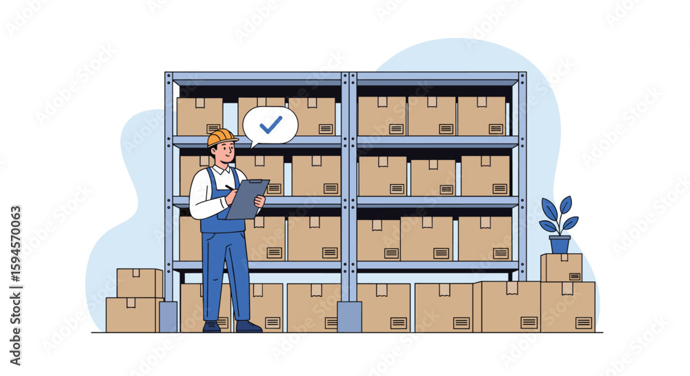 Aufkleber warehouse inventory management system for efficient stock control and logistics operations
