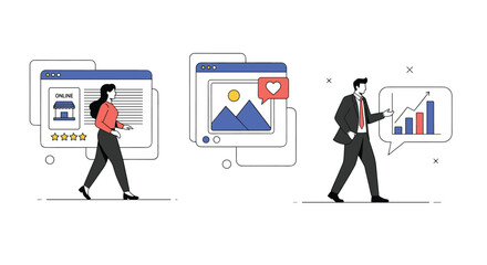 Digital marketing strategies for business growth and online presence enhancement