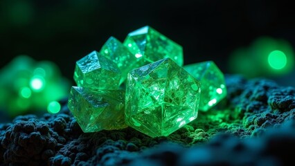 Close up of Luminous Crystal Art