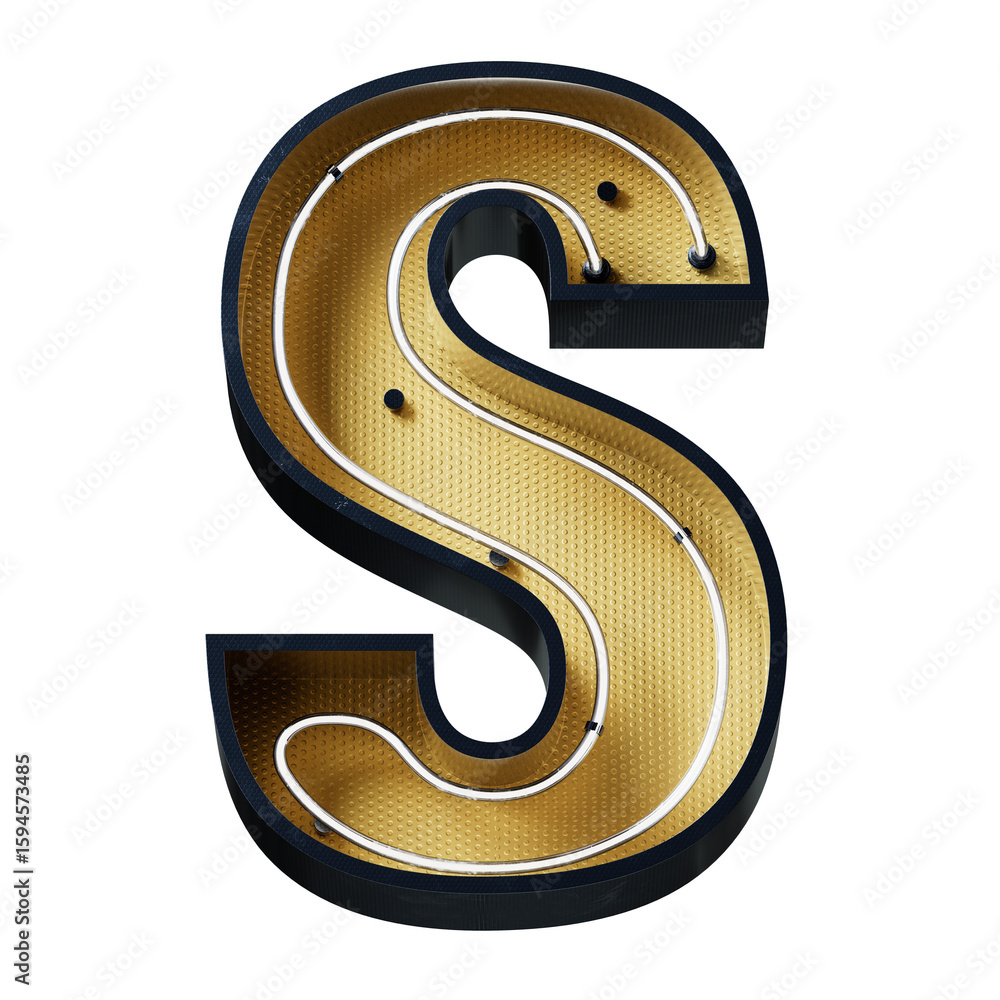 Poster bright neon font with fluorescent tubes.metallic futuristic cyberpunk alphabet. 3d rendering isolate