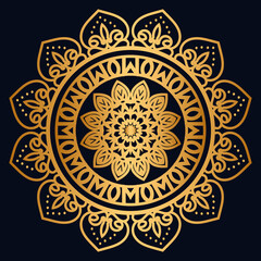 Gradient Circle Ornament Islamic Wedding Frame Mandala Invitation 