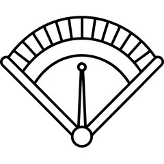 Precision Feeler Gauge Line Art Illustration