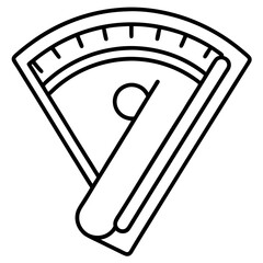 Precision Feeler Gauge Line Art Illustration