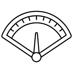 Precision Feeler Gauge Line Art Illustration