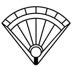 Precision Feeler Gauge Line Art Illustration