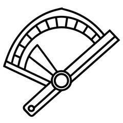 Precision Feeler Gauge Line Art Illustration