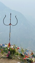 Trishul of Bijli Mahadev – Sacred Symbol Amidst Himalayan Fog