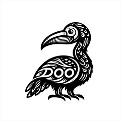 Obraz premium A stylized bird illustration