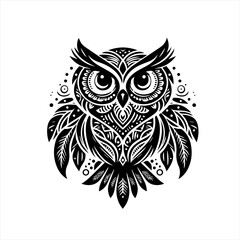 Obraz premium Ornate owl illustration