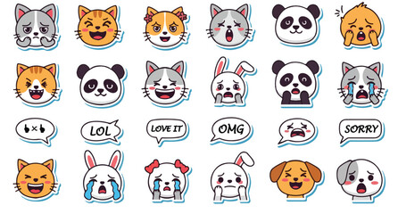Adorable Animal Emoji Sticker Pack for Every Digital Conversation