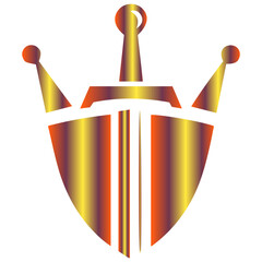 Golden circlet and crown designs with complex patterns for logos, icons, and emblems