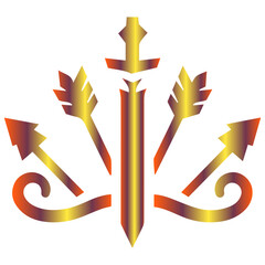 Crystalline structure in a modern crown design for a jewelry or luxury goods company