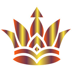 Aristocratic insignia featuring a complex crown for a luxury brand or private club logo