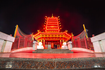 Night Elista, Republic of Kalmykia. July 2025.