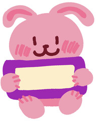 귀여운 동물 이름표-토끼 © Soopmin