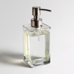 Fototapeta premium A soap dispenser with a soap dispenser in the background