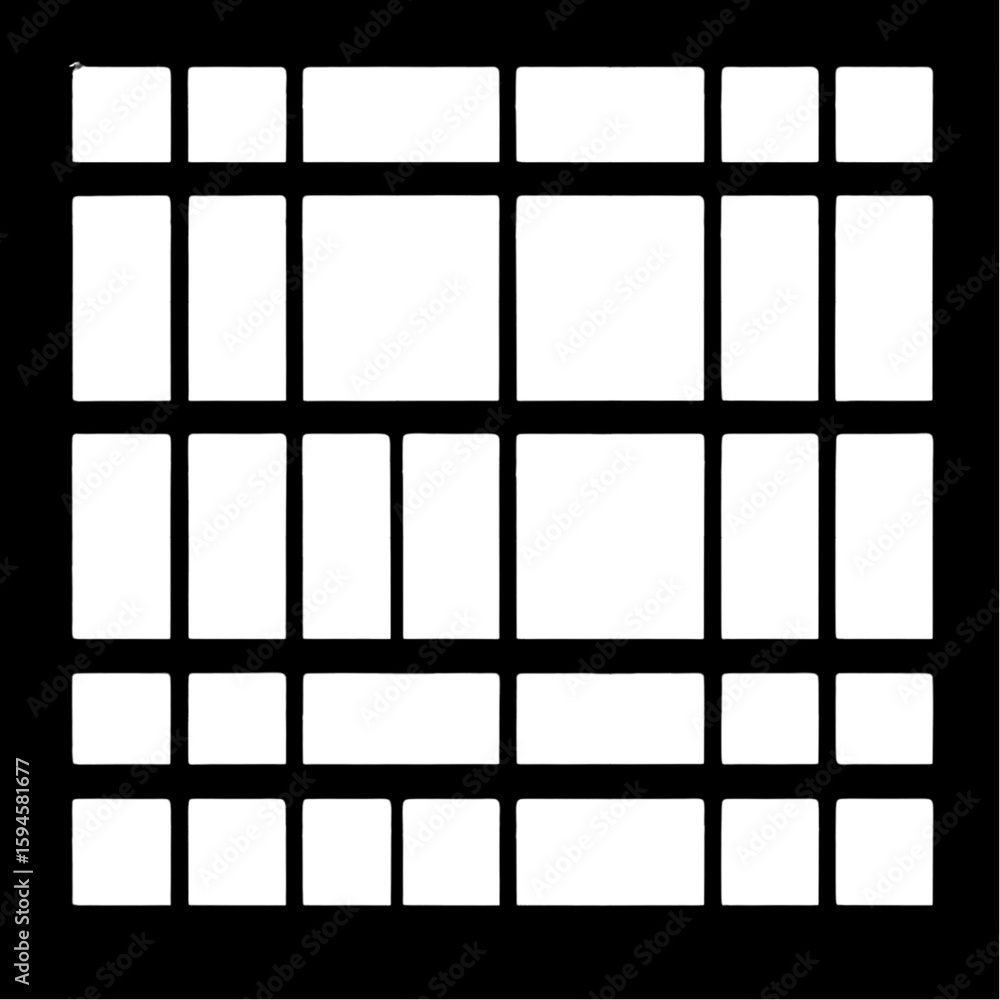 Poster monochromatic geometric grid pattern with softened edges