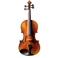 Fototapeta premium Elegant Violin: Studio Shot, Rich Tone, Dramatic Lighting, Isolated on Black Background