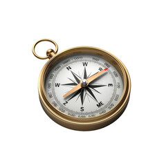Antique-style golden compass