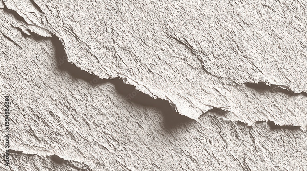 Poster white stone texture with sharp cracks and subtle shadows on the surface. perfect backdrop for minima